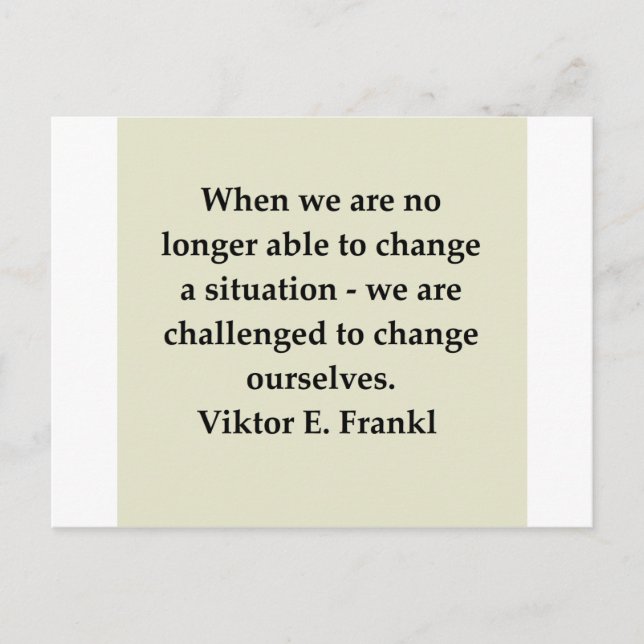 victor frankl quote postcard (Front)