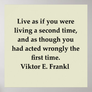 victor frankl quote poster