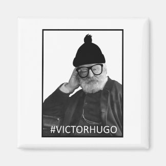 Victor Hugo Hipster Magnet