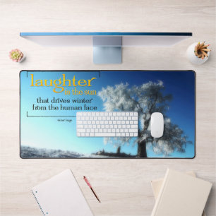 Victor Hugo Inspirational Quote Desk Mat