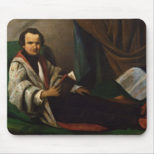 Victor Hugo on his divan, c.1830-40 Mouse Mat