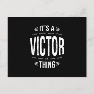 Victor Personalised Name Birthday Gift Postcard
