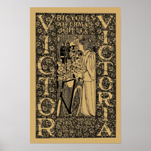 Victor, Victoria Bicycle Ad Poster