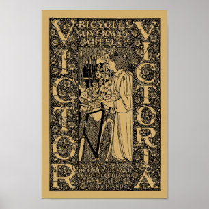 Victor, Victoria Bicycle Ad Poster