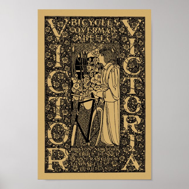 Victor, Victoria Bicycle Ad Poster (Front)