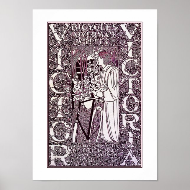 Victor, Victoria Bicycle Posterr by Will Bradley Poster (Front)