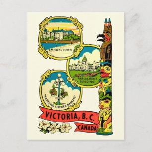 Victoria BC Vintage Postcard