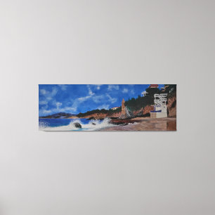 Victoria Beach Laguna pirates tower Canvas Print