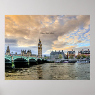 Victoria Bridge, London, England Poster