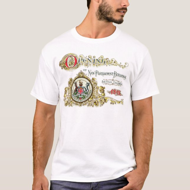 Victoria, British Columbia (Canada) retro art T-Shirt (Front)