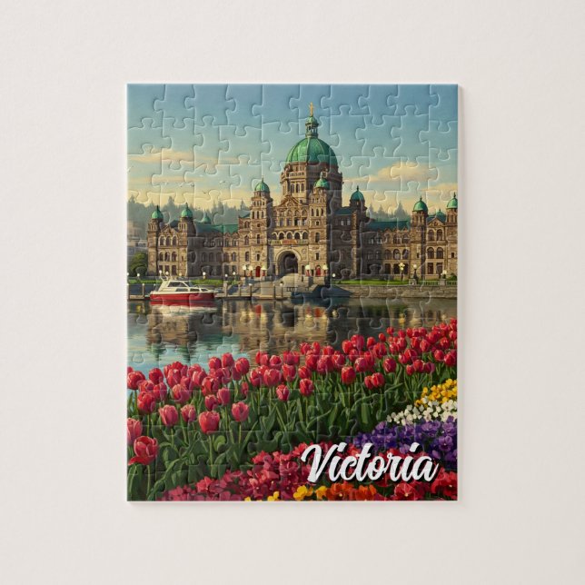 Victoria British Columbia Canada Travel Jigsaw Puzzle (Vertical)