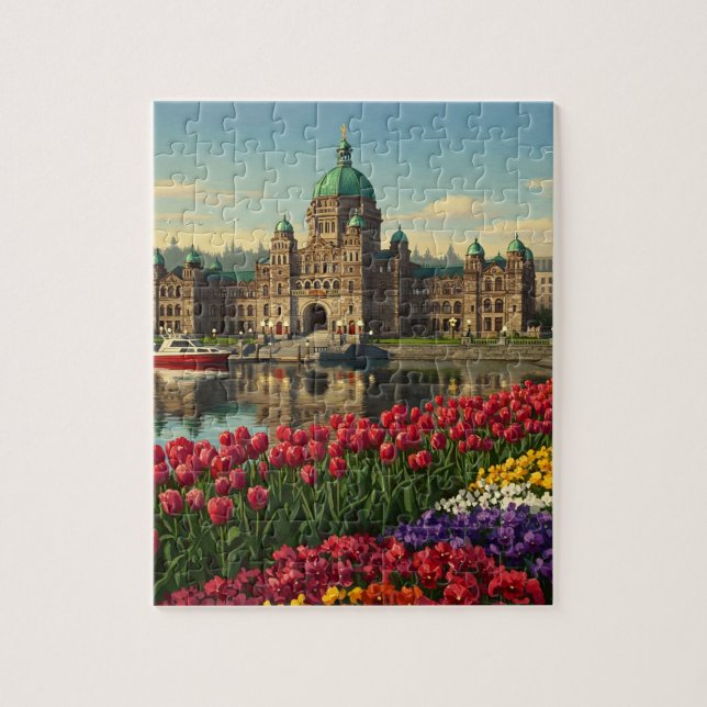 Victoria British Columbia Canada Travel Jigsaw Puzzle (Vertical)