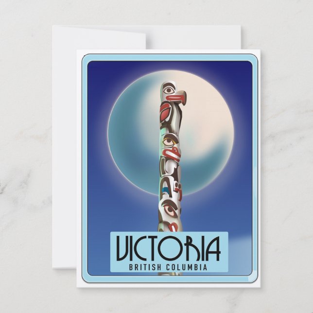 Victoria British Columbia Totem Pole. (Front)