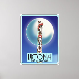 Victoria British Columbia Totem Pole. Canvas Print