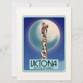 Victoria British Columbia Totem Pole. Invitation