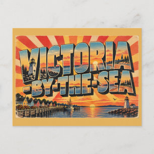 Victoria-by-the-Sea PEI Lighthouse Harbour Village Postcard