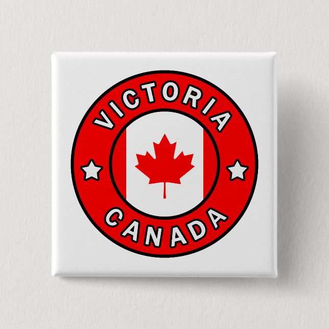 Victoria Canada 15 Cm Square Badge (Front)