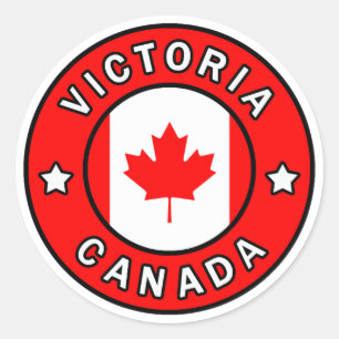 Victoria Canada Classic Round Sticker