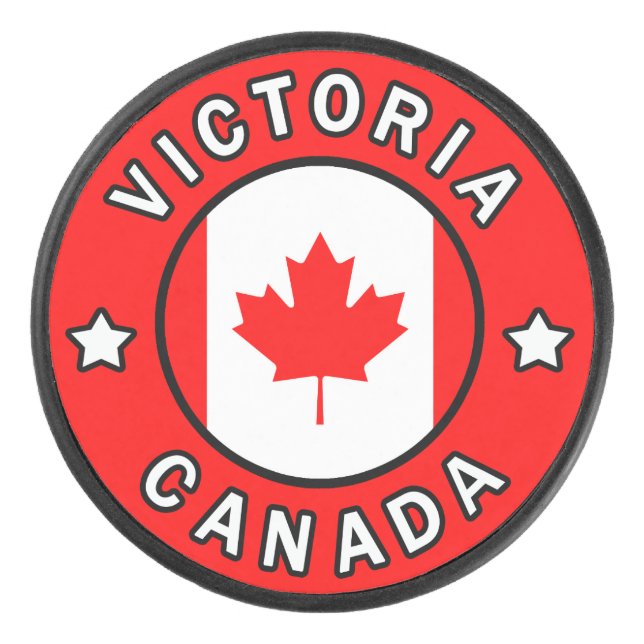 Victoria Canada Hockey Puck (Front)