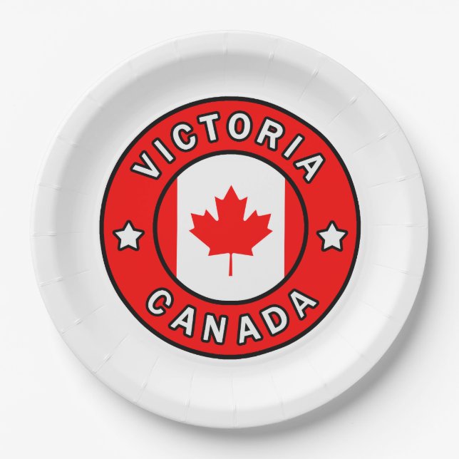 Victoria Canada Paper Plate (Front)