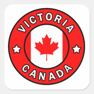 Victoria Canada Square Sticker
