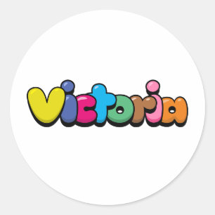 Victoria Classic Round Sticker