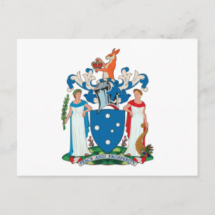 Victoria Coat of Arms Postcard