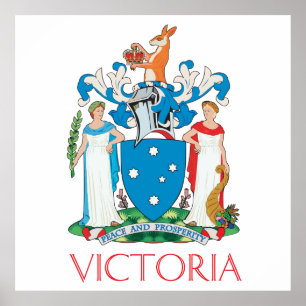 Victoria coat of arms poster