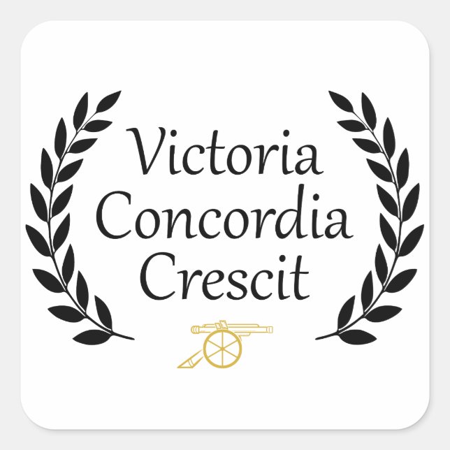 Victoria Concordia Crescit Arsenal  Square Sticker (Front)