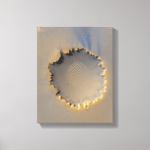 Victoria Crater on Mars Canvas Print