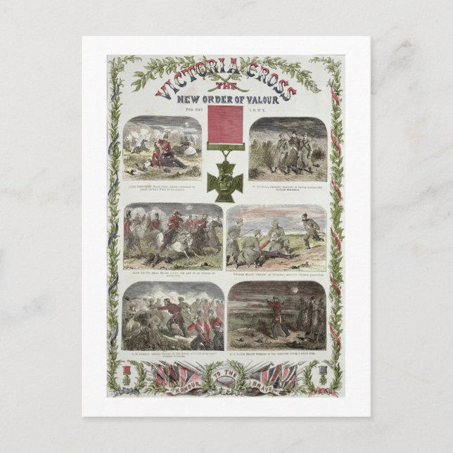 Victoria Cross, the New Order of Valour for the Ar Postcard (Front)