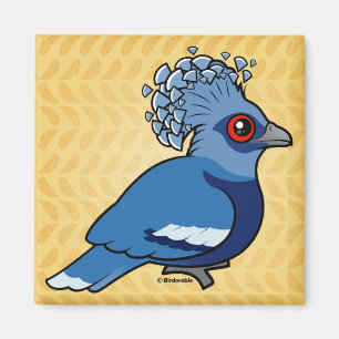 Victoria Crowned Pigeon Magnet