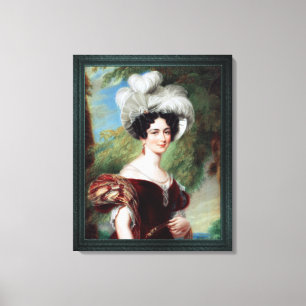 Victoria, Duchess of Kent by George Hayter Canvas Print