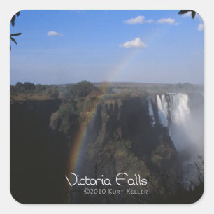 Victoria Fall 2 Square Sticker