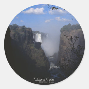 Victoria Falls 1 Classic Round Sticker