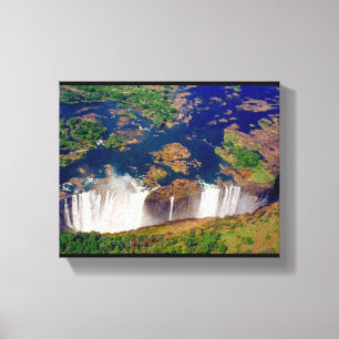 victoria falls aerial canvas print