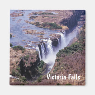 Victoria Falls aerial view - Zimbabwe, Africa Magnet