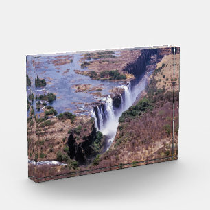 Victoria Falls aerial view - Zimbabwe, Africa Photo Block