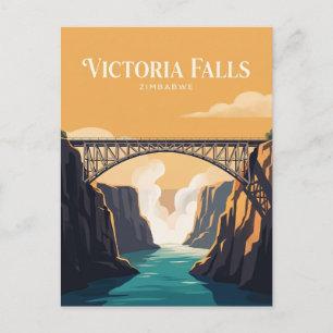Victoria Falls Bridge Zimbabwe Postcard