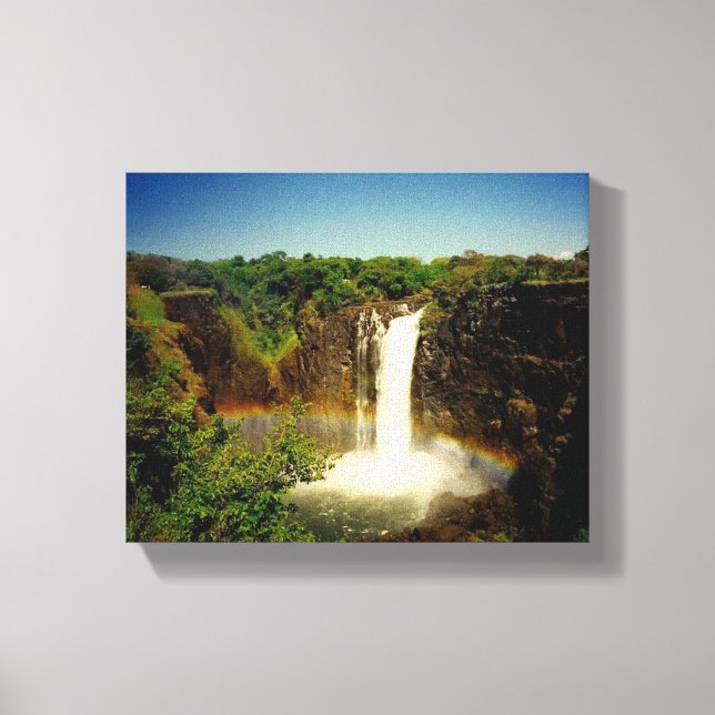 victoria falls rainbow canvas print (Front)