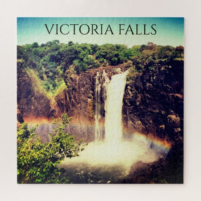 victoria falls rainbow jigsaw puzzle (Horizontal)