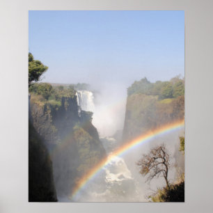 Victoria Falls Rainbow Poster
