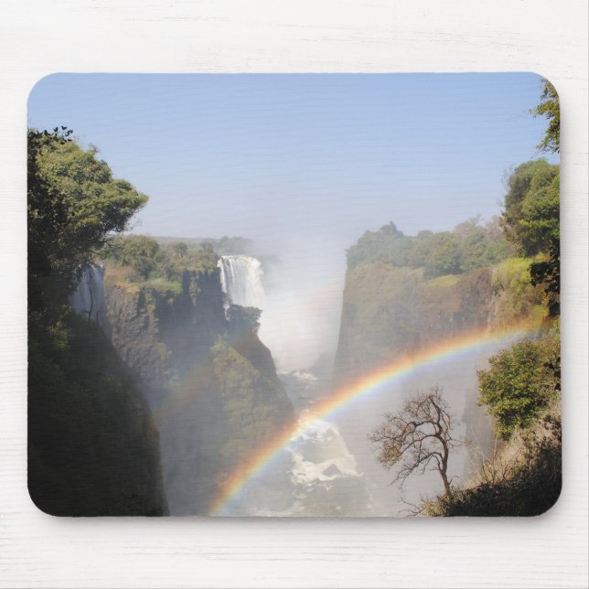 Victoria Falls Rainbow Waterfall Mouse Mat (Front)