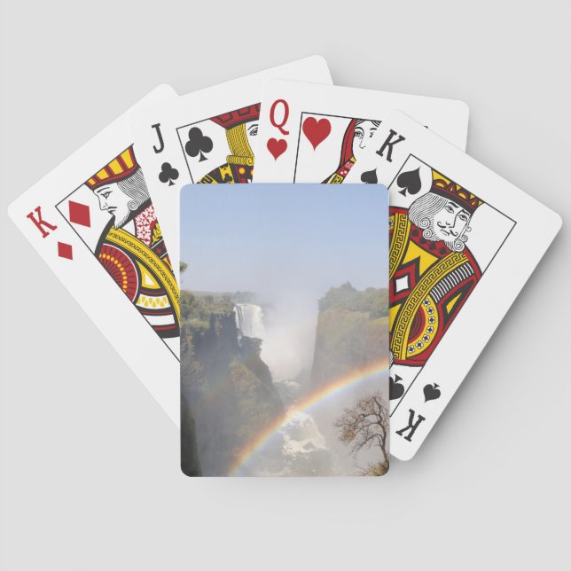 Victoria Falls Rainbow Waterfall Playing Cards (Back)