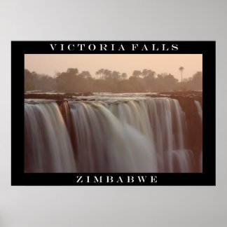 Victoria Falls Sunrise Poster