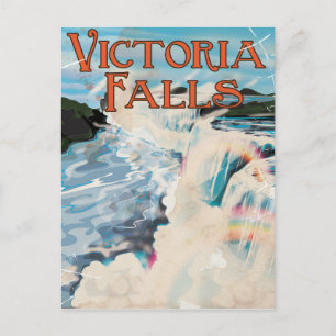 Victoria Falls Vintage travel poster Postcard