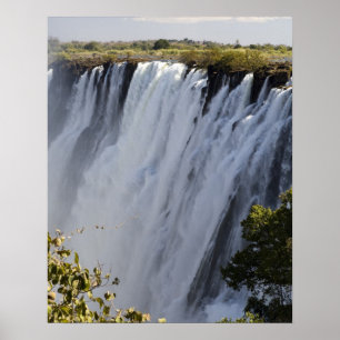 Victoria Falls, Zambesi River, Zambia. Poster