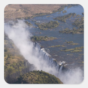 Victoria Falls, Zambesi River, Zambia - Zimbabwe Square Sticker