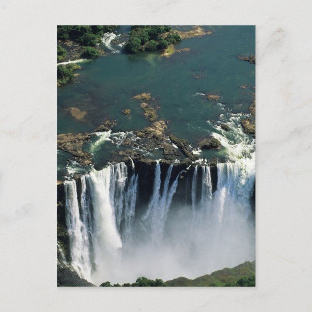 Victoria Falls, Zambia to Zimbabwe border. The Postcard (Front)