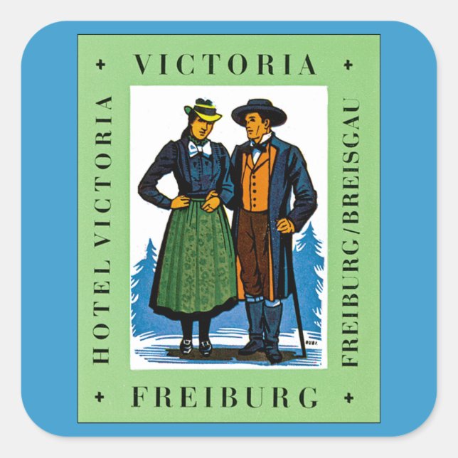Victoria ~ Freiburg Square Sticker (Front)